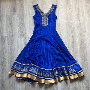 Royal Blue Anarkali Indian Outfit
